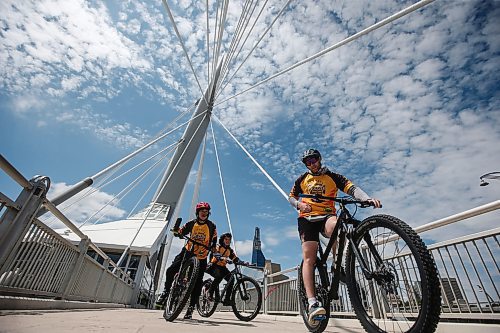 JOHN WOODS / FREE PRESS
Riders take part in Bezhig Miigwan reconciliation bike ride from the CMHR to the National Centre for Truth and Reconciliation in Winnipeg Sunday, June 9, 2024. 

Reporter: ?