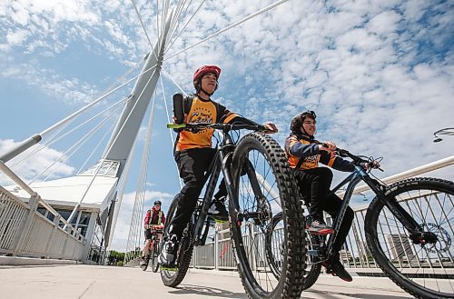 JOHN WOODS / FREE PRESS
Riders take part in Bezhig Miigwan reconciliation bike ride from the CMHR to the National Centre for Truth and Reconciliation in Winnipeg Sunday, June 9, 2024. 

Reporter: ?