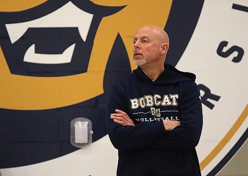 Brandon University men's volleyball coach Grant Wilson, who has a master's degree specializing in sport psychology, focuses on the mental side of the game by helping his players understand if they perform better under the pressure of big games or if they pretend it's just another day of practice. (Photos by Thomas Friesen/The Brandon Sun)