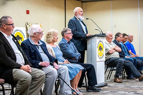 MIKAELA MACKENZIE / FREE PRESS

Board of directors president Jordy Douglas announces Manitoba Hockey Hall of Fame 2024 inductees on Tuesday, June 11, 2024.

For Sawatzky story.

