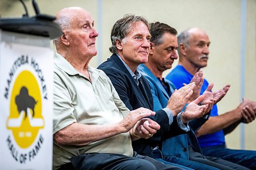 MIKAELA MACKENZIE / FREE PRESS

Inductee Russ Romaniuk at the Manitoba Hockey Hall of Fame 2024 class announcement on Tuesday, June 11, 2024.

For Sawatzky story.

