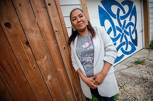 JOHN WOODS / FREE PRESS
Charity Tom is photographed off Portage Ave in Winnipeg Tuesday, June 11, 2024. Tom alleges she was treated poorly by two Winnipeg police officers when they were investigating a complaint on May 21 at 4am. 

Reporter: malak