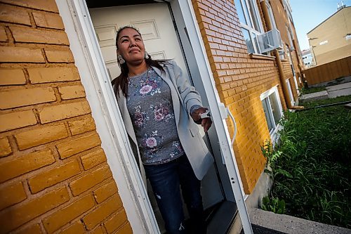 JOHN WOODS / FREE PRESS
Charity Tom is photographed outside her home in Winnipeg Tuesday, June 11, 2024. Tom alleges she was treated poorly by two Winnipeg police officers when they were investigating a complaint on May 21 at 4am. 

Reporter: malak