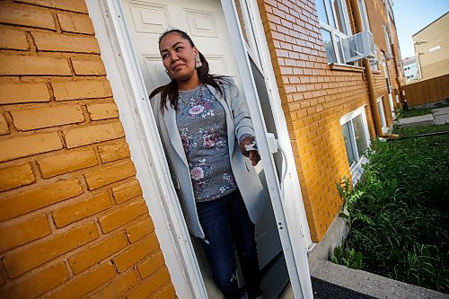 JOHN WOODS / FREE PRESS
Charity Tom is photographed outside her home in Winnipeg Tuesday, June 11, 2024. Tom alleges she was treated poorly by two Winnipeg police officers when they were investigating a complaint on May 21 at 4am. 

Reporter: malak