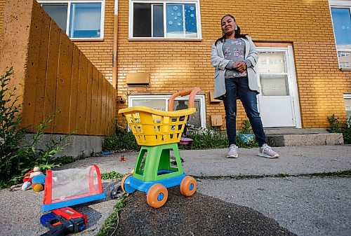 JOHN WOODS / FREE PRESS
Charity Tom is photographed outside her home in Winnipeg Tuesday, June 11, 2024. Tom alleges she was treated poorly by two Winnipeg police officers when they were investigating a complaint on May 21 at 4am. 

Reporter: malak