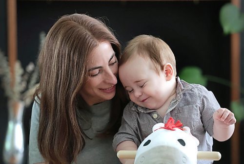 Ruth Bonneville / Free Press

49.8 - child care

Maylee Jacob and 7-month-old son Oliver, hanging out together in their home.

What: She is a parent who is on wait lists for her son but hasn&#x574; yet secured a spot. She plans to go back to work in the fall.

Story by Katrina Clarke 

June 12th, 2024