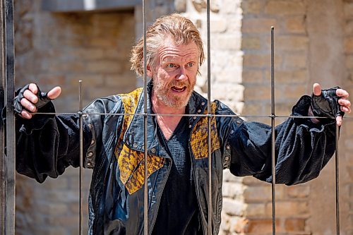 NIC ADAM / FREE PRESS
Shakespeare in the Ruins&#x2019; celebration of theatre continues at the Trappist Monastery Provincial Heritage Park with a new Canadian play. Iago Speaks runs for 11 performances between June 14 and July 7. 

Arne MacPherson, as Iago, acts in a scene from the play Iago Speaks.

240612 - Wednesday, June 12, 2024.

Reporter: ?