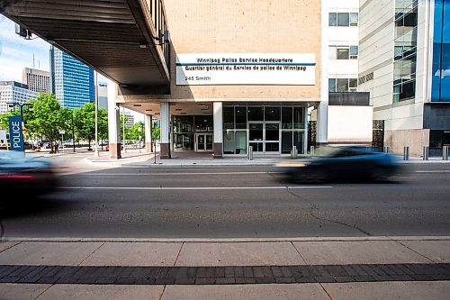 MIKAELA MACKENZIE / FREE PRESS

Cars pass by the police headquarters, where an attempted carjacking occurred yesterday, on Smith Street on Wednesday, June 12, 2024.

For &#x2014; story.

