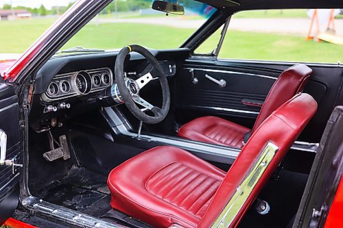 The interior of Layne Green's 1966 Mustang GT Custom. (Michele McDougall/The Brandon Sun) 