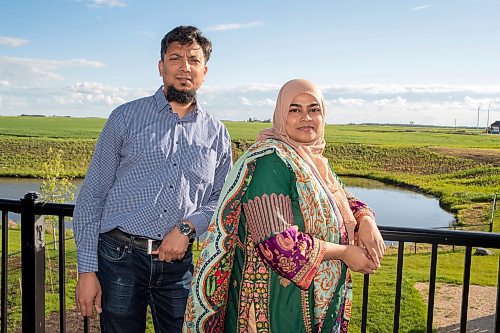 BROOK JONES / FREE PRESS
Danish Habib (left) and his wife Urooj Danish who are both Muslim are pictured at the home in La Salle, Man., Thursday, June 13, 2024. The couple participated in a Hajj pilgrimage to Makkah, Saudi Arabia in 2017.