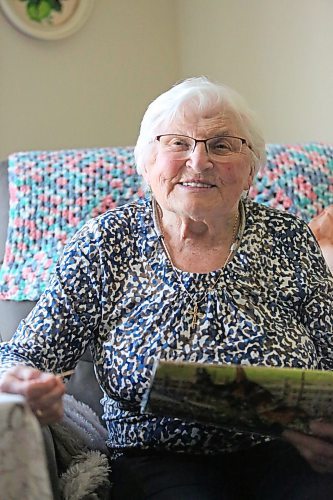 Josephine &quot;Jo&quot; Stokotelny, seen here her apartment at Loray Manor in Dauphin, is happy to be alive, and thanks God every day for her life and her family. Stokotelny was one of eight people who survived the June 15, 2023 collision near Carberry that claimed the lives of 17 others from the city of Dauphin. (Matt Goerzen/The Brandon Sun)