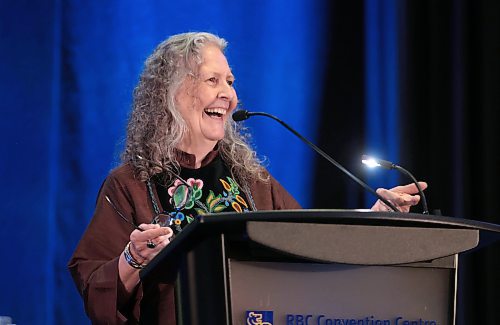 Ruth Bonneville / Free Press

ENT - Arts luncheon awards

Photo of Making a Difference Award  winner, Jennine Karauchi, speaking at the Mayor's luncheon for the Arts Awards at RBC Convention Centre Thursday.  

June 13th, 2024