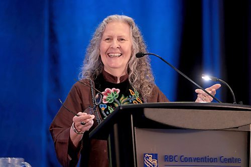 Ruth Bonneville / Free Press

ENT - Arts luncheon awards

Photo of Making a Difference Award  winner, Jennine Karauchi, speaking at the Mayor's luncheon for the Arts Awards at RBC Convention Centre Thursday.  

June 13th, 2024