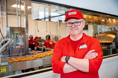 NIC ADAM / FREE PRESS
Krispy Kreme had the grand opening of its first Winnipeg location on the corner of Sterling Lyon Pkwy. and Kenaston Blvd. Thursday afternoon.
Larry Geraghty, General Manager, poses for a photo in Winnipeg&#x2019;s new Krispy Kreme store.
240613 - Thursday, June 13, 2024.

Reporter: Eva Wasney
