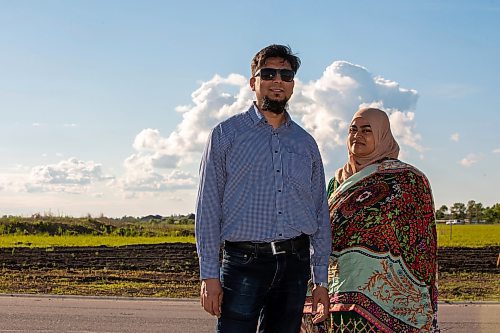 BROOK JONES / FREE PRESS
Danish Habib (left) and his wife Urooj Danish who are both Muslim are pictured in La Salle, Man., Thursday, June 13, 2024. The couple participated in a Hajj pilgrimage to Makkah, Saudi Arabia in 2017.