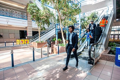 MIKAELA MACKENZIE / FREE PRESS

Health minister Uzoma Asagwara walks through Portage Place after a press conference announced new redevelopment details for the space on Friday, April 5, 2024.

For Chris story.