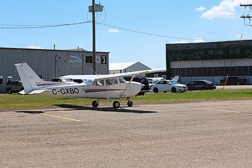 A Cessna 172, one of the aircraft used to train student pilots for the first-ever graduating class of the Aviation Management certificate program offered through a partnership with Brandon Flight School and Assiniboine College. (Michele McDougall/The Brandon Sun)