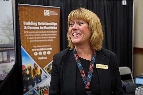 MIKE DEAL / WINNIPEG FREE PRESS
Carol Paul, Executive Director at the Manitoba Construction Sector Council (MCSC) during the MCSC's Women in Trades Conference at the Victoria Inn Wednesday morning.
See Gabby Piche story
221116 - Wednesday, November 16, 2022.