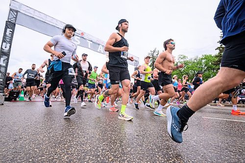 Mike Sudoma/Free Press
Participants in 46th annual Manitoba Marathon full marathon cross the starting line Sunday morning at Princess Auto Stadium
June 15, 2024
