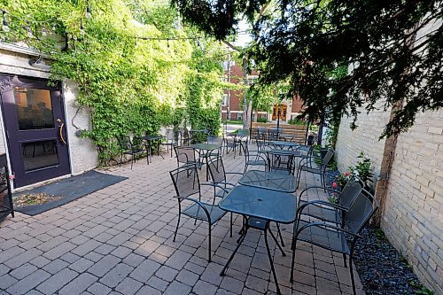 MIKE DEAL / FREE PRESS
The patio at Bonnie Day, 898 Westminster Avenue.
See Eva Wasney story
240617 - Monday, June 17, 2024.