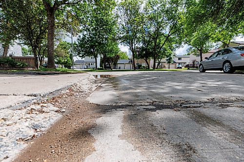 MIKE DEAL / FREE PRESS
The crumbling curb at the entrance to Greensboro Bay.
The condition of the streets in Waverley Heights. Specifically Augusta Drive and Greensboro Bay, showing potholes, crumbling curbs, cracks in the pavement.
240613 - Thursday, June 13, 2024.