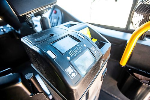 MIKAELA MACKENZIE / FREE PRESS

The fare box on a conventional Winnipeg Transit bus on Monday, June 17, 2024. 

For file photos.

