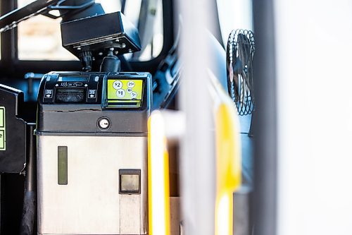 MIKAELA MACKENZIE / FREE PRESS

The fare box on a conventional Winnipeg Transit bus on Monday, June 17, 2024. 

For file photos.

