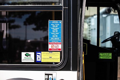 MIKAELA MACKENZIE / FREE PRESS

The fare schedule on a conventional Winnipeg Transit bus on Monday, June 17, 2024. 

For file photos.

