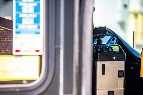 MIKAELA MACKENZIE / FREE PRESS

The fare box on a conventional Winnipeg Transit bus on Monday, June 17, 2024. 

For file photos.

