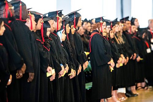 MIKAELA MACKENZIE / FREE PRESS

RRC Polytech graduates listen to an honour song at their graduation ceremony at the RBC Convention Centre on Monday, June 17, 2024. 

For Matthew Frank story.

