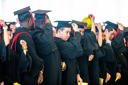 MIKAELA MACKENZIE / FREE PRESS

RRC Polytech graduates move their tassles over at their graduation ceremony at the RBC Convention Centre on Monday, June 17, 2024. 

For Matthew Frank story.

