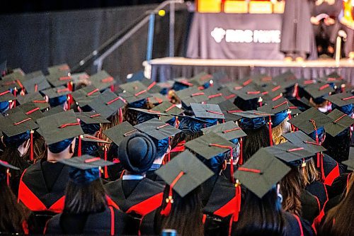 MIKAELA MACKENZIE / FREE PRESS

RRC Polytech graduates listen to speeches at their graduation ceremony at the RBC Convention Centre on Monday, June 17, 2024. 

For Matthew Frank story.

