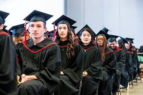 MIKAELA MACKENZIE / FREE PRESS

RRC Polytech graduates listen to speeches at their graduation ceremony at the RBC Convention Centre on Monday, June 17, 2024. 

For Matthew Frank story.

