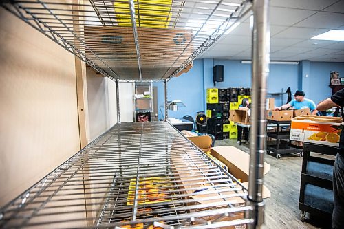 MIKAELA MACKENZIE / FREE PRESS

Empty shelves at Agape Table on Furby Street on Tuesday, June 18, 2024. The organization is currently experiencing an unprecedented increase in requests for food assistance, and is putting out the call for more donations to support the need.

For Jura story.

