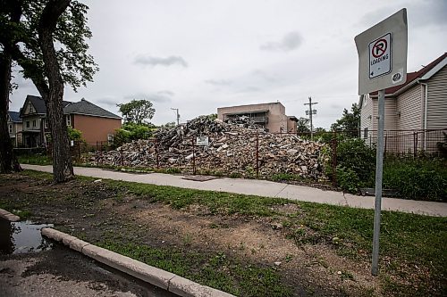 JOHN WOODS / FREE PRESS
A fire damaged and demolished building at 694 Sherbrook Street in Winnipeg Tuesday, June 18, 2024.  

Reporter: joyanne