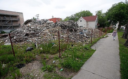 JOHN WOODS / FREE PRESS
A fire damaged and demolished building at 694 Sherbrook Street in Winnipeg Tuesday, June 18, 2024.  

Reporter: joyanne