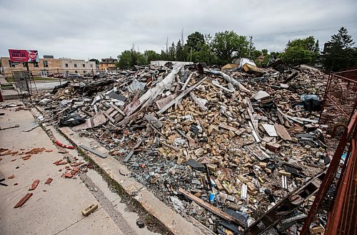 JOHN WOODS / FREE PRESS
A fire damaged and demolished building at 843 Main Street  in Winnipeg Tuesday, June 18, 2024.  

Reporter: joyanne