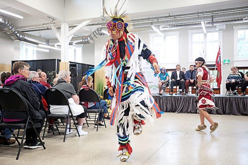 18062024
Jaelynn Borkent and Sam Jackson dance as part of the opening ceremonies for the 2024 Manitoba 55+ Games at the Dome Building on Tuesday morning. (Tim Smith/The Brandon Sun)