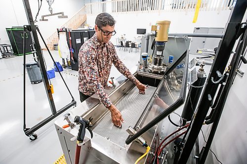 JOHN WOODS / FREE PRESS
Dwayne Till, founder of Tillwell, a company that offers aquamation, also known as alkaline hydrolysis, is photographed with his veterinarian alkaline hydrolysis system in his business in Headingley Tuesday, June 18, 2024. Till is planning to provide this as an alternative to traditional cremation services for both pets and humans.

Reporter: gabby