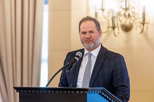 MIKE DEAL / FREE PRESS
Manitoba Justice Minister Matt Wiebe makes the opening remarks at the REVIVE: Community Services Recovery Symposium which was held at the Fort Garry Hotel Wednesday.
The day-long event, hosted by the John Howard Society of Manitoba, brought together more than 30 community-based agencies that work with marginalized people and those in contact with the law to rebuild and recover collectively from the challenges posed by the pandemic.
240619 - Wednesday, June 19, 2024.