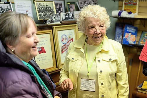 Mike Sudoma/Free Press
Charleswood Museum volunteer Deane Combes shares stories and a few smiles with museum visitors Saturday afternoon
May 24, 2024