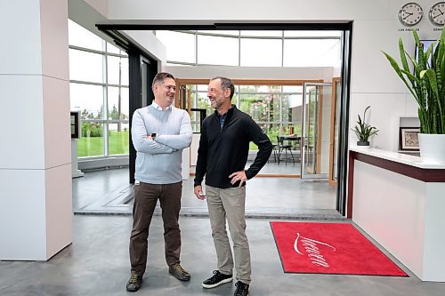 Ruth Bonneville / Free Press

BIZ - Loewen Windows

Business portrait of Neil Fast (grey sweater),  president and CEO of Loewen Windows and Clyde Loewen senior VP and one of the owners, in front foyer of business for &quot;Made in Manitoba&quot; article.

One of several photos  go with a series of photos taken at the plant in Steinbach for For June 21 &quot;Made in Manitoba&quot; article.

Aaron Epp story

June 18th, 2024