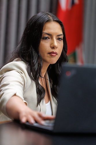 MIKE DEAL / FREE PRESS
Premier Wab Kinew and Amna Mackin, assistant deputy minister, Cabinet Delivery and Strategic Priorities, hold a press conference at the Manitoba Legislative Building Thursday afternoon to outline the timeline and the next steps in the search for the remains of murdered and missing women, Morgan Harris and Marcedes Myran, at the Prairie Green Landfill.
240620 - Thursday, June 20, 2024.