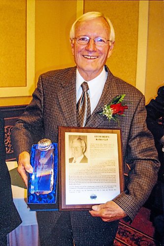 NIC ADAM / FREE PRESS
Ed Dearden after his induction into the Manitoba Golf Hall of Fame in 2007.
240620 - Thursday, June 20, 2024.

Reporter: Kevin Rollason
