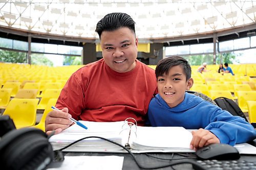 Ruth Bonneville / Free Press

Ent - MA-BUHAY Rainbow Stage 

Photos of Joseph Sevillos (creator) and his nephew actor Jordan Sevillo (10yrs(, looking over the script. 

Story: The upcoming musical Ma buhay is a family affair. There's three Malolos (Nathan, Johan and Annika) kids in the cast, two Bulaongs (Justin and Jerilyn) in the dance corps, Sevillos (creator Joseph and his nephew actor Jordan), co-choreographer Sharlyne Chua and her brother Shauldon Santos. 

Where: Rainbow Stage 

Ben Waldman 

June 19th, 2024