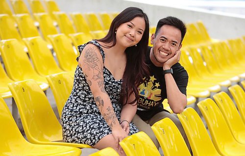 Ruth Bonneville / Free Press

Ent - MA-BUHAY Rainbow Stage 

Photos of Justin Bulaong - Assistant Dance Captain and his sister Jerilyn Bulaong, ENSEMBLE, at rehearsal Wednesday. 

Story: The upcoming musical Ma buhay is a family affair. There's three Malolos (Nathan, Johan and Annika) kids in the cast, two Bulaongs (Justin and Jerilyn) in the dance corps, Sevillos (creator Joseph and his nephew actor Jordan), co-choreographer Sharlyne Chua and her brother Shauldon Santos. 

Where: Rainbow Stage 

Ben Waldman 

June 19th, 2024