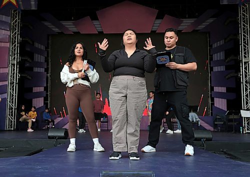 Ruth Bonneville / Free Press

Ent - MA-BUHAY Rainbow Stage 

Photos on stage during rehearsal Wednesday. 

Story: The upcoming musical Ma buhay is a family affair. There's three Malolos (Nathan, Johan and Annika) kids in the cast, two Bulaongs (Justin and Jerilyn) in the dance corps, Sevillos (creator Joseph and his nephew actor Jordan), co-choreographer Sharlyne Chua and her brother Shauldon Santos. 

Where: Rainbow Stage 

Ben Waldman 

June 19th, 2024