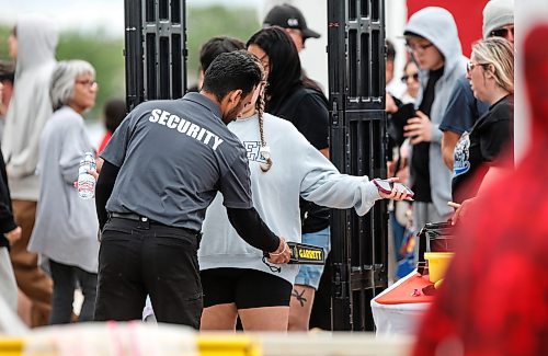 JOHN WOODS / FREE PRESS
People go through security on the last day of the Ex in Winnipeg Sunday, June 23, 2024. 

Reporter: ?