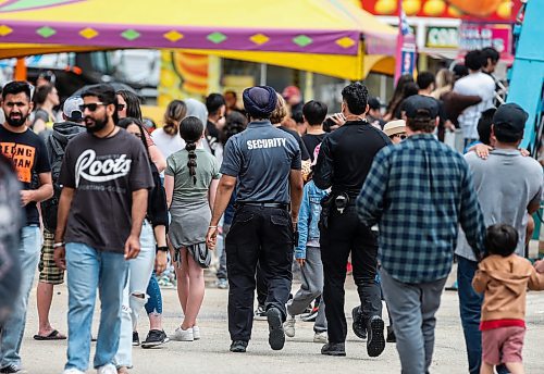 JOHN WOODS / FREE PRESS
Security patrol the grounds as people enjoy the last day of the Ex in Winnipeg Sunday, June 23, 2024. 

Reporter: ?