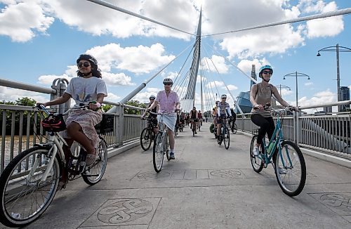 JOHN WOODS / FREE PRESS
People take part in the second annual Fancy Women Bike Ride in Winnipeg Sunday, June 23, 2024. 

Reporter: ?